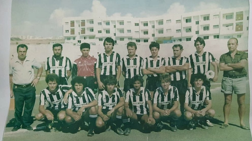 Equipo de La Peña de La Amistad en 1980.