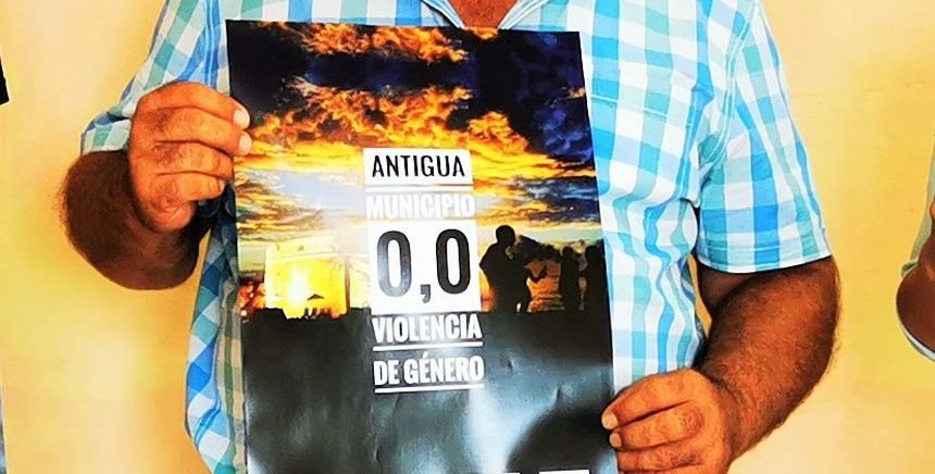 Cartel de Violencia Cero en Antigua.