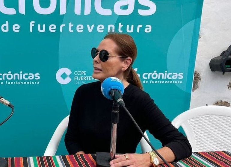 Pilar González en un programa especial de Cope Fuerteventura.