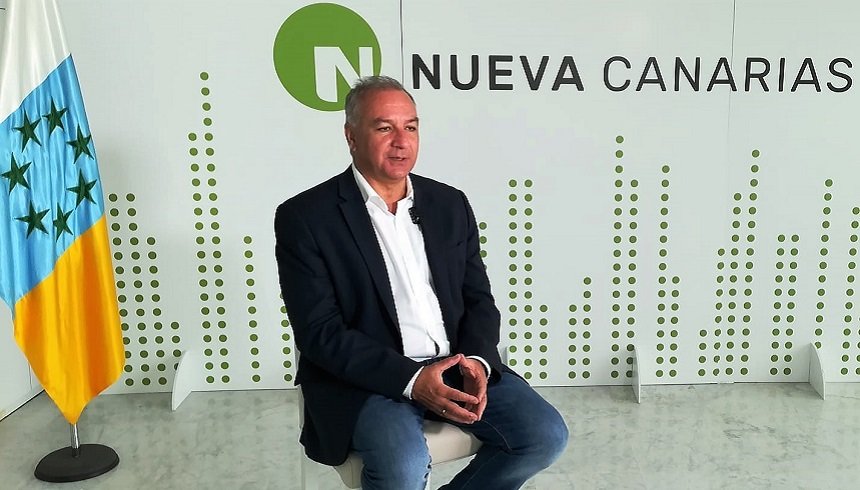 Imagen de el portavoz parlamentario de Nueva Canarias (NC), Luis Campos.