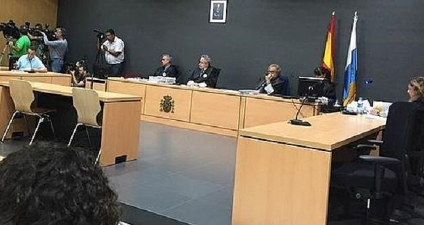 Imagen de archivo de la Sala de la Audiencia Provincial de Las Palmas en un juicio en Lanzarote.