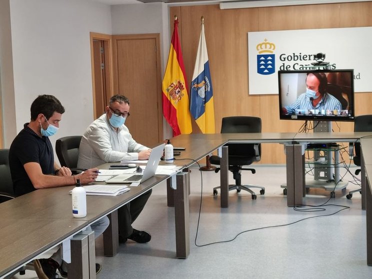 Reunión de la Mesa Sectorial del Gobierno de Canarias.