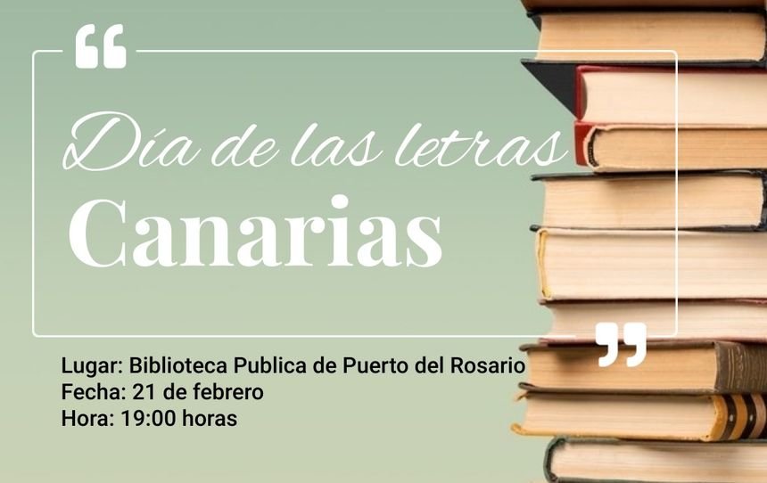 Cartel del Día de las Letras Canarias.