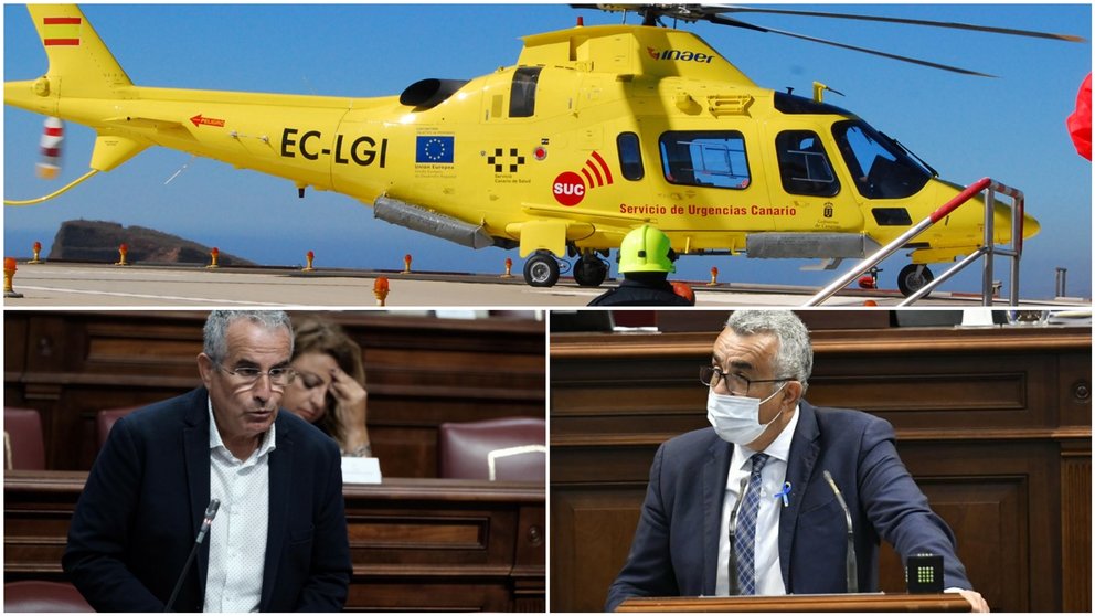 Un nuevo debate en el Parlamento sobre al helicóptero sanitario.