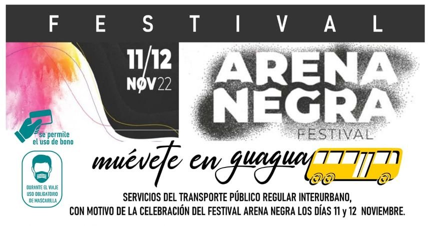 Cartel del Festival Arena Negra.